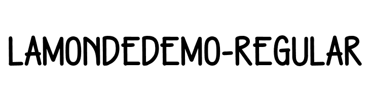 LamondeDEMO-Regular  Free Fonts Download