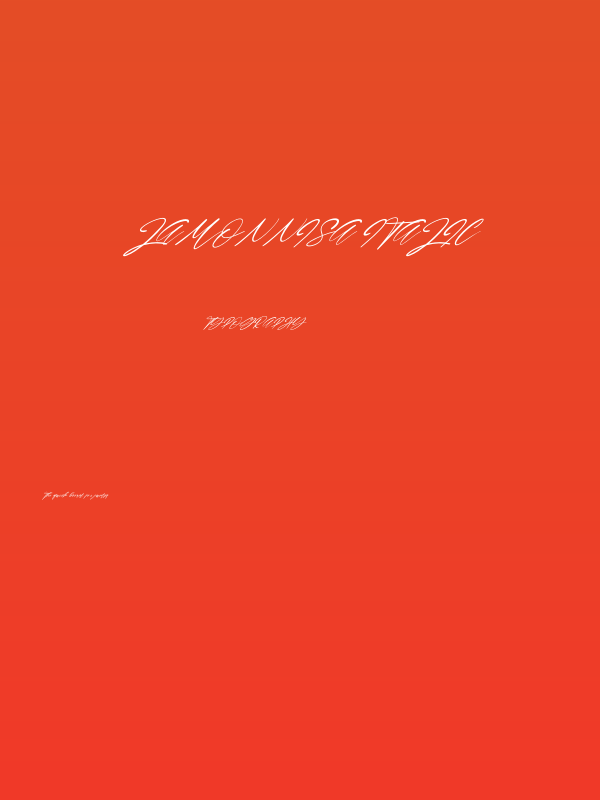 Lamonnisa Italic Poster