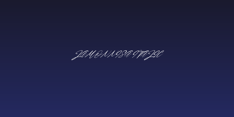 Lamonnisa Italic Social Header