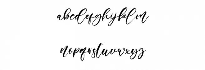 Lamonnisa Font LOWERCASE