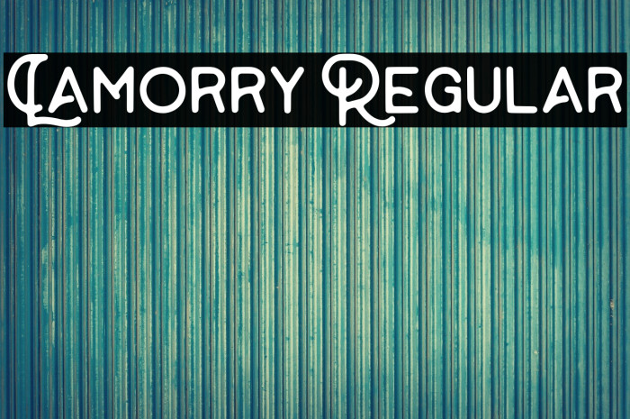 Lamorry Regular Example 2