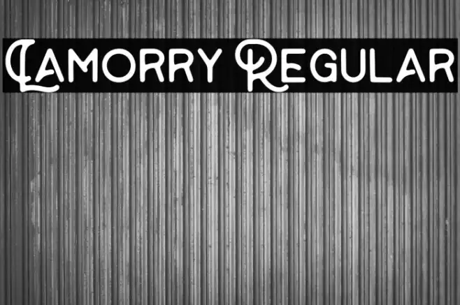 Lamorry Regular Example 2