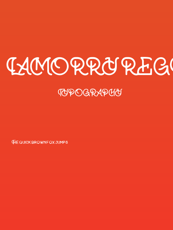 Lamorry Regular Poster