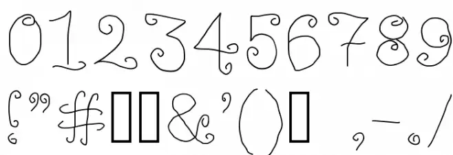 Lamp Post Light Font OTHER CHARS