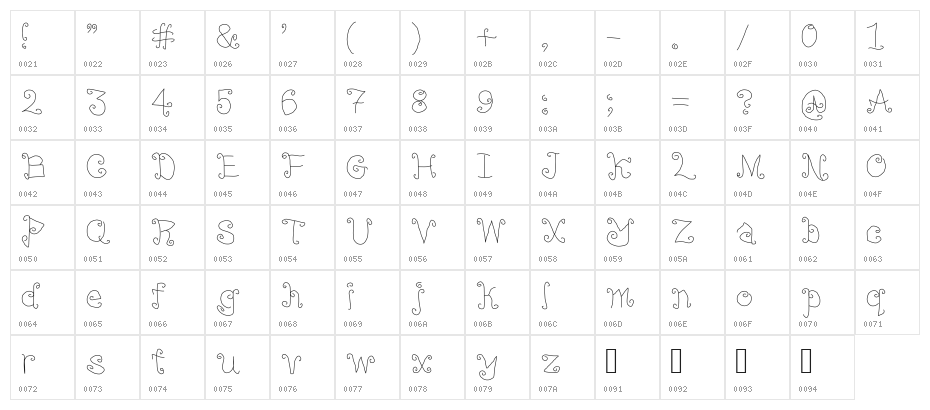 Lamp Post Light Character Map