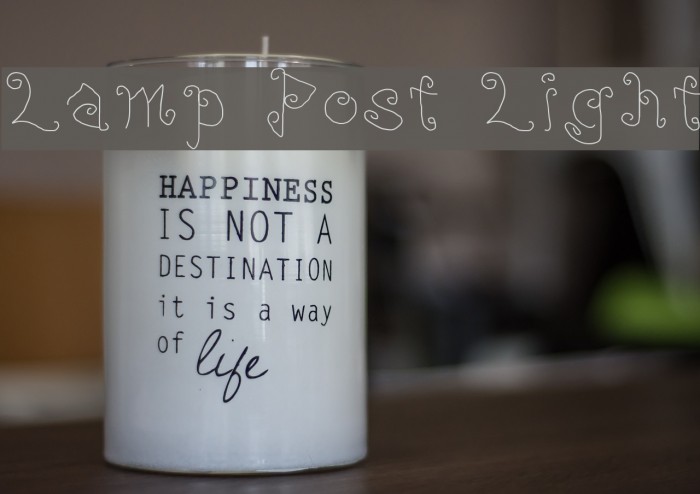 Lamp Post Light Font examples