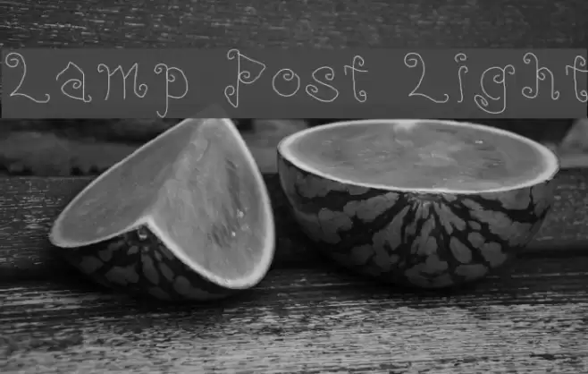 Lamp Post Light Font examples