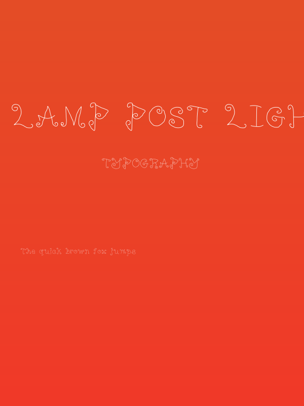 Lamp Post Light Poster