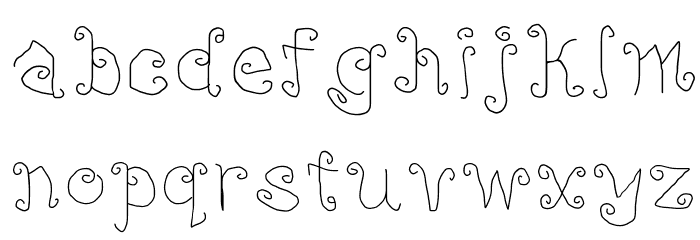 Lamp Post Light Font LOWERCASE