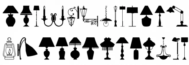 Lamp Caratteri MINUSCOLO