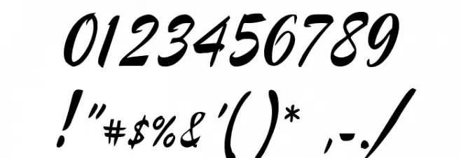 LampoonBrush2 Brush2:001.001 Font Alte caractere