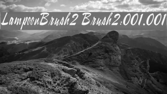 LampoonBrush2 Brush2:001.001 Font examples