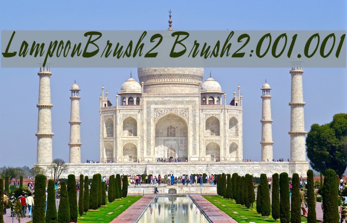 LampoonBrush2 Brush2:001.001 Font examples