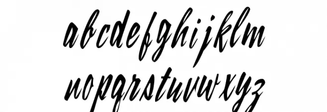 LampoonBrush2 Brush2:001.001 फ़ॉन्ट लोअरकेस