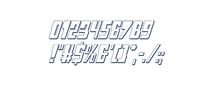 Lamprey 3D Italic Other Characters