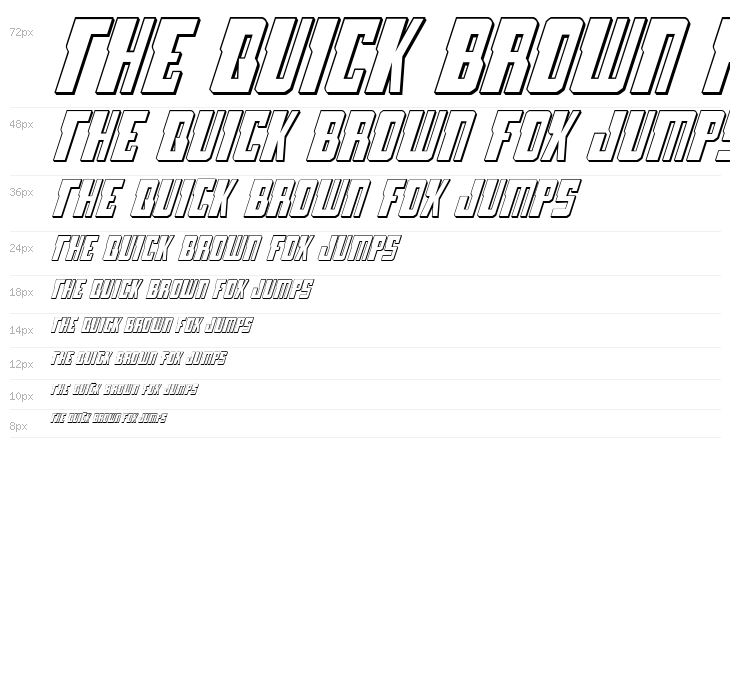 Lamprey 3D Italic Waterfall