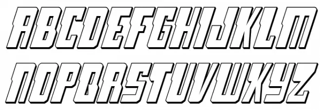 Lamprey 3D Italic Caratteri MINUSCOLO