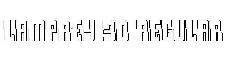 Lamprey 3D Regular Шрифта