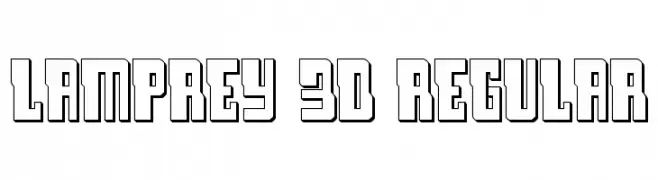 Lamprey 3D Regular  नि: शुल्क फ़ॉन्ट्स डाउनलोड