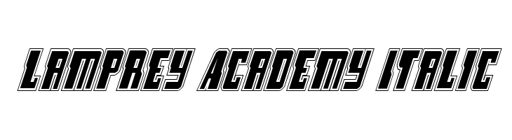 Lamprey Academy Italic  Free Fonts Download