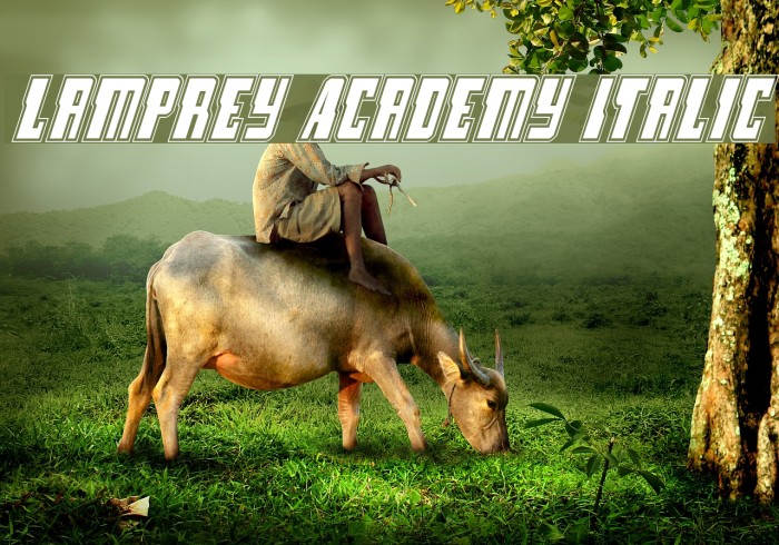 Lamprey Academy Italic Example 3