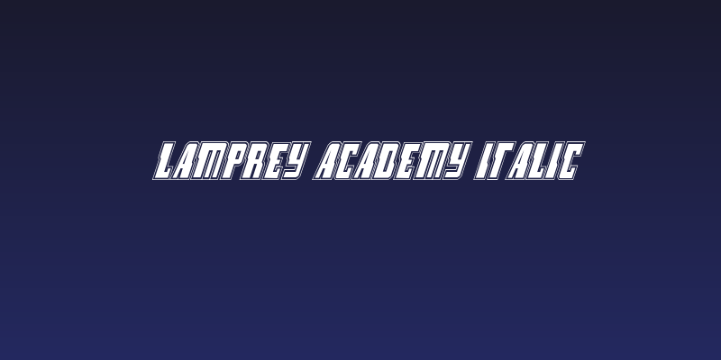 Lamprey Academy Italic Social Header