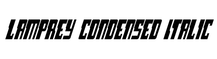 Lamprey Condensed Italic Font