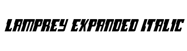 Lamprey Expanded Italic Font