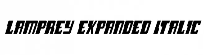 Lamprey Expanded Italic  Frei Schriftart Herunterladen