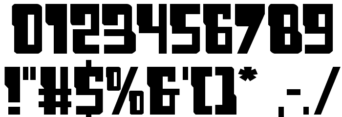 Lamprey Expanded Font OTHER CHARS
