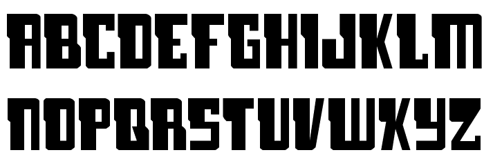 Lamprey Expanded Font LOWERCASE