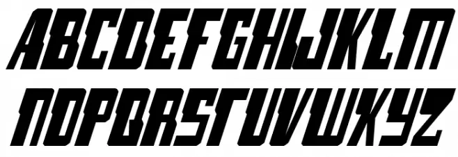 Lamprey Italic Schriftart Groß