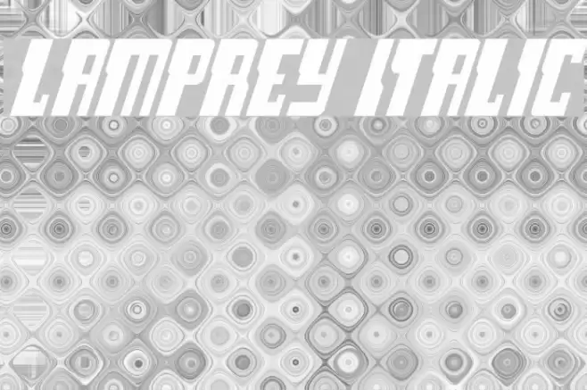 Lamprey Italic Font examples