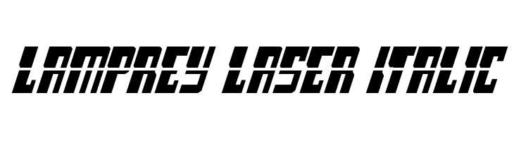 Lamprey Laser Italic  Fuentes Gratis Descargar