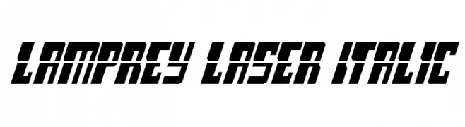 Lamprey Laser Italic  Frei Schriftart Herunterladen