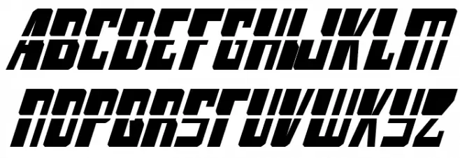 Lamprey Laser Italic خط أحرف كبيرة