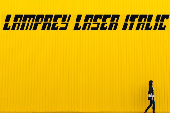 Lamprey Laser Italic Example 1