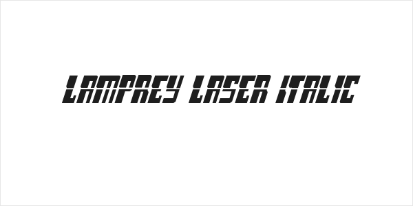 Lamprey Laser Italic Logo