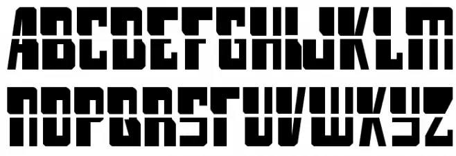 Lamprey Laser Regular Font Litere mari