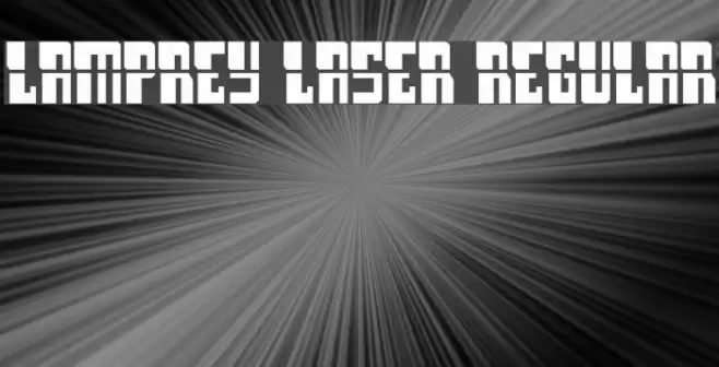 Lamprey Laser Regular Font examples