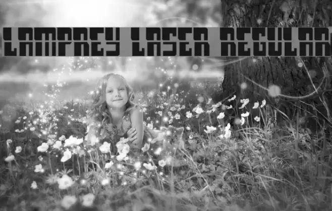 Lamprey Laser Regular Font examples