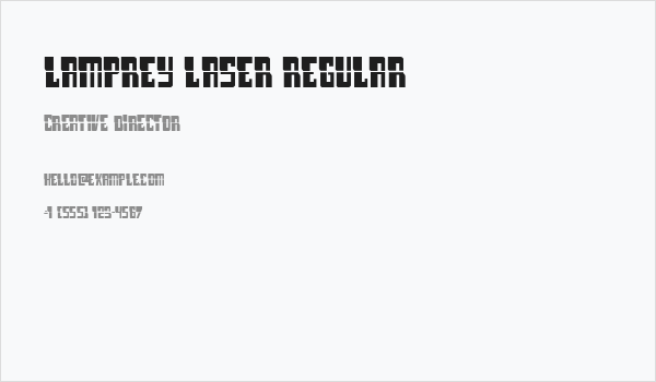 Lamprey Laser Regular Business Card