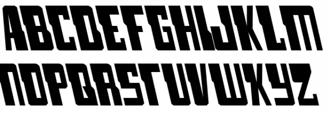 Lamprey Leftalic Schriftart Groß