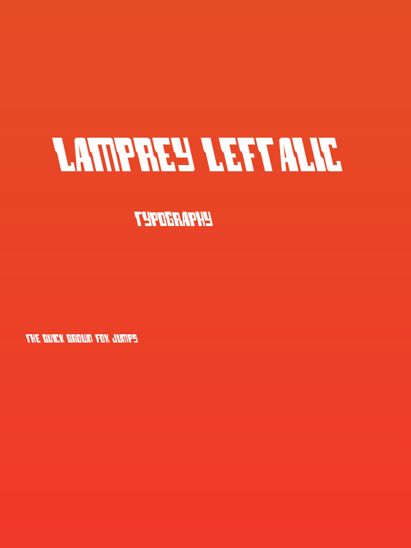Lamprey Leftalic Poster