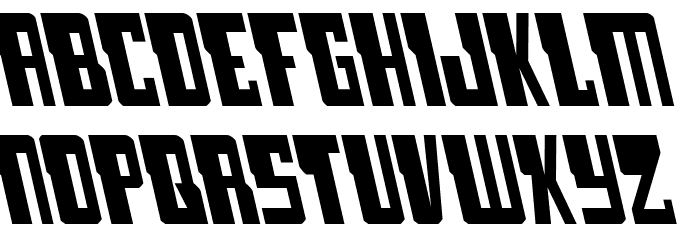 Lamprey Leftalic Font LOWERCASE