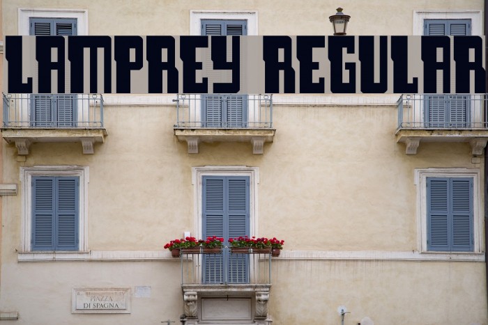 Lamprey Regular Font examples