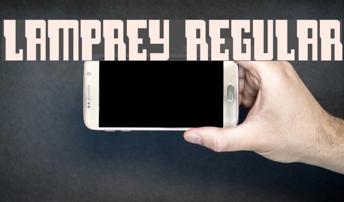 Lamprey Regular Font examples