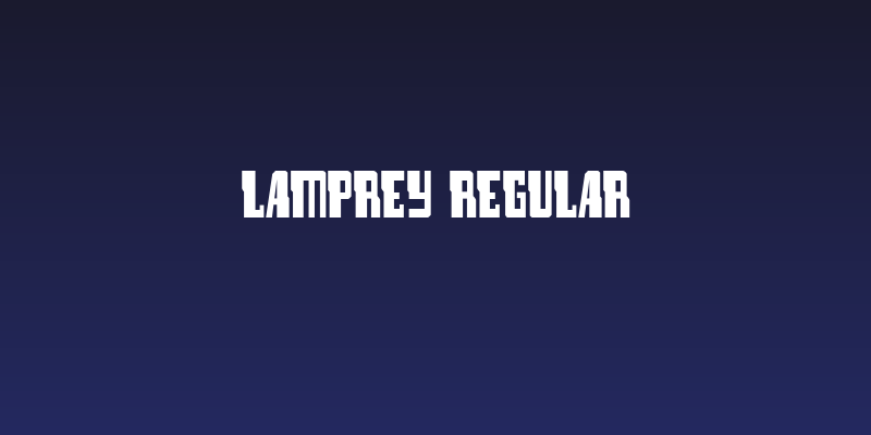 Lamprey Regular Social Header