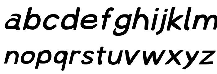 Lampshade Extended Oblique フォント 小文字