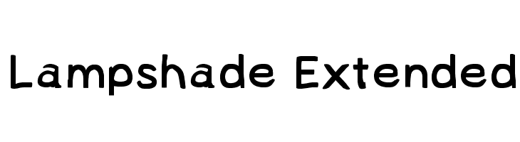 Lampshade Extended Font